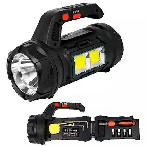 چراغ قوه شارژی و جعبه ابزار مدل Tool Light HM-7729G