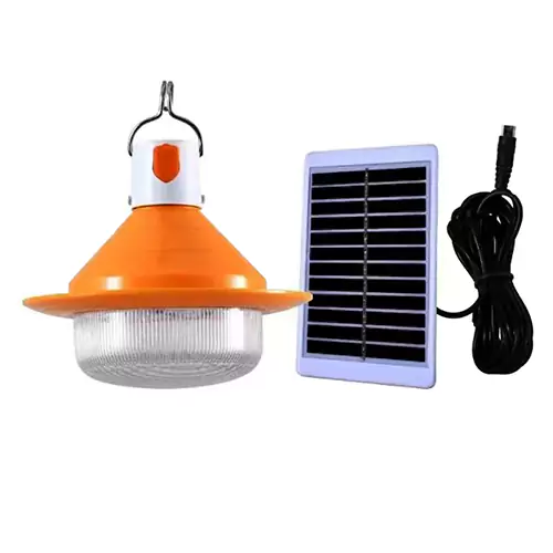 چراغ کمپینگ LED شارژی با پنل خورشیدیUFO